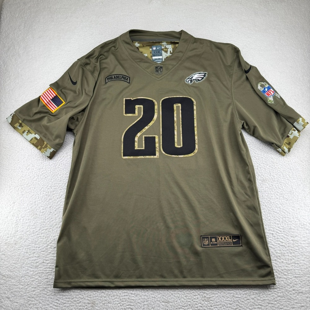 Nike On Field Philadelphia Eagles Brian Dawkins Salute To Service Jersey Men 3XL